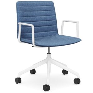 DD Nikola Meeting Chair with White Arm Rest