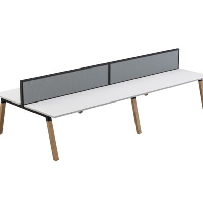 OL Plantation 4 users Double-Sided Desk with Studio 50 Screen