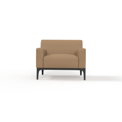 Cedar-Lounge-Chair-Metal-Tan-PU-1-Seater-Front-3.png